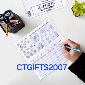 COPY - (5), 2026 DELUXE CHECKBOOK REGISTER TRANSACTION CALENDAR YEARS 2024 2025…